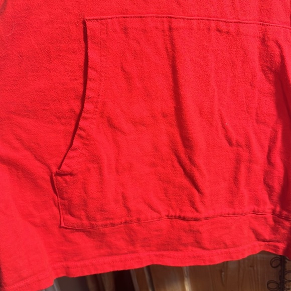 Size 2XL RED LIGHTWEIGHT CHAMPION HOODIE - Picture 4 of 6